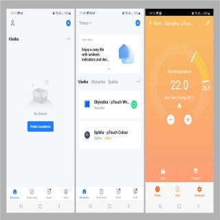 Aplikácia pre správu inteligentných zariadení - Smart Life